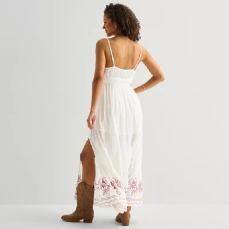 Arizona Womens Juniors Sleeveless Floral Sundress