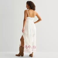 Arizona Womens Juniors Sleeveless Floral Sundress