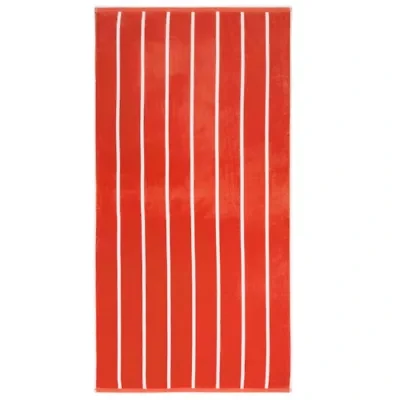 Outdoor Oasis Cabana Stripe Reversible Beach Towel