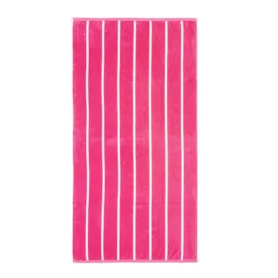 Outdoor Oasis Cabana Stripe Reversible Beach Towel