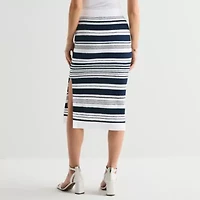 Liz Claiborne Womens Midi Sweater Pencil Skirt
