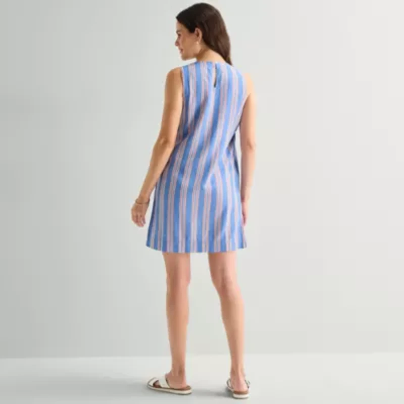 St. John's Bay Womens Sleeveless A-Line Dress