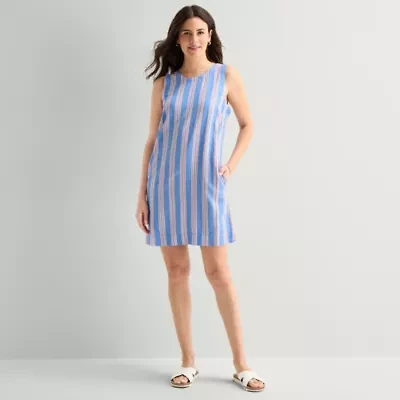 St. John's Bay Womens Sleeveless A-Line Dress