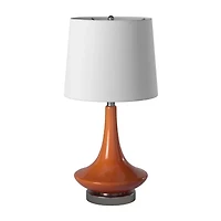 Stylecraft Orange Metal Table Lamp