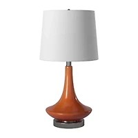 Stylecraft Orange Metal Table Lamp