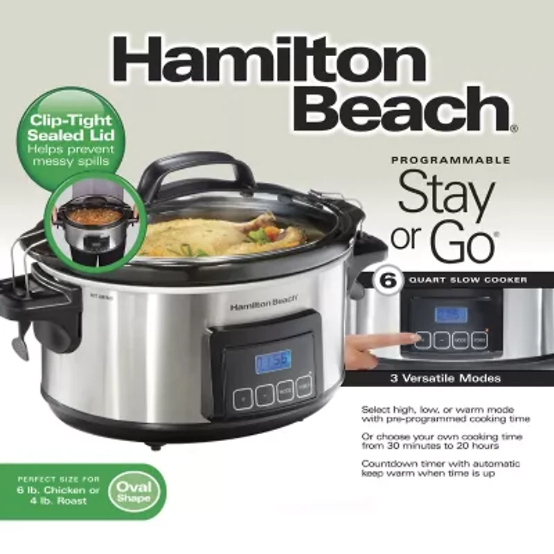 Hamilton Beach® 6 Qt. Programmable Slow Cooker