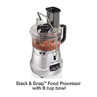 Hamilton Beach Stack and Snap 8 Cup Food Processor