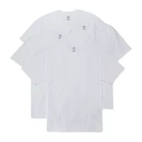 Stafford Heavyweight Mens 4 Pack Short Sleeve Crew Neck T-Shirt Big