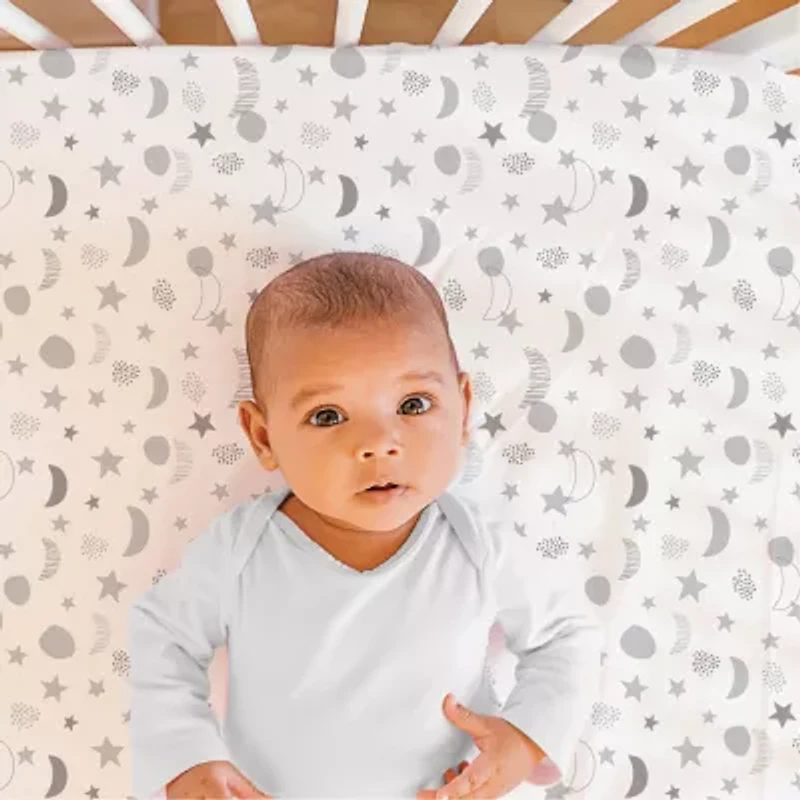 The Peanutshell Celestial 4-pc. Crib Sheet