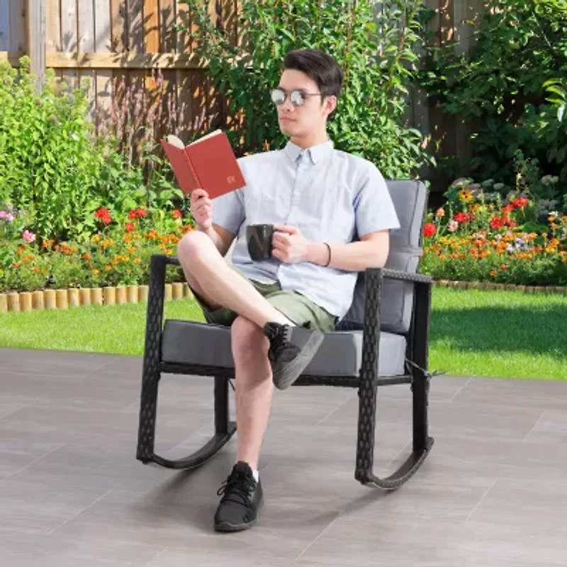 Corliving Parksville Patio Collection Rocking Chair