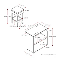 Parksville Collection 3-pc. Patio Bar Set