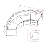 Parksville Patio Curved Sectional