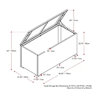Corliving Parksville Collection Storage Box