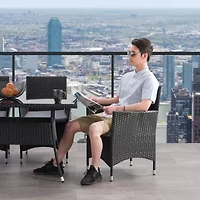 Corliving Parksville Patio Collection 2-pc. Dining Chair