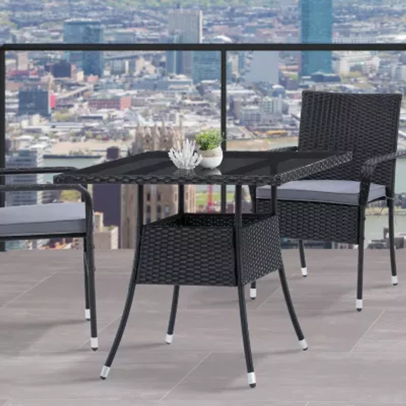 Corliving Parksville Patio Collection Square Dining Table