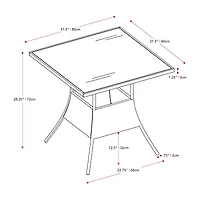 Corliving Parksville Patio Collection Square Dining Table
