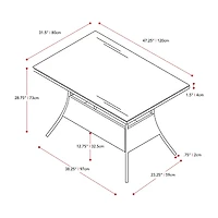 Corliving Parksville Patio Collection Dining Table