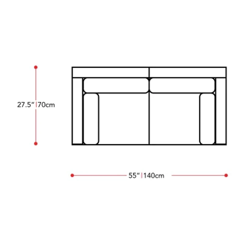 Parksville Collection Patio Loveseat