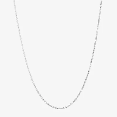 Silver Treasures Made Italy Sterling 18-30" Rope Chain Necklace