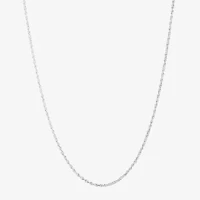 Silver Treasures Made Italy Sterling 18-30" Rope Chain Necklace