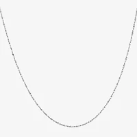 Silver Treasures Made Italy Twisted Serpentine Sterling 18-24" Chain Necklace