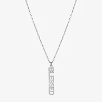 Silver Treasures Blessed Womens Sterling Silver 16 Inch Pendant Necklace