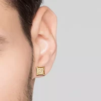 Shaquille O'Neal XLG Mens Cubic Zirconia Stainless Steel 2 Pair Earring Set