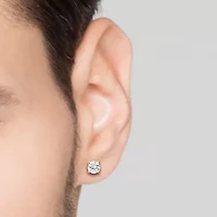 Shaquille O'Neal XLG Mens Cubic Zirconia Stainless Steel 2 Pair Earring Set