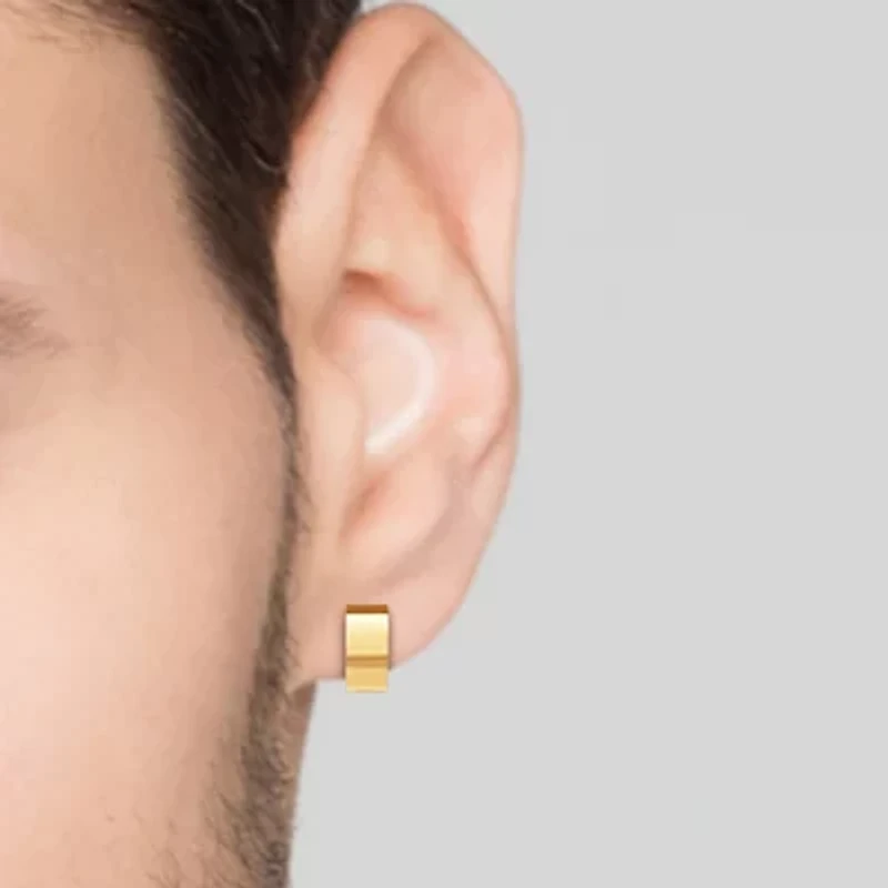 Shaquille O'Neal XLG Mens Cubic Zirconia Stainless Steel 2 Pair Earring Set