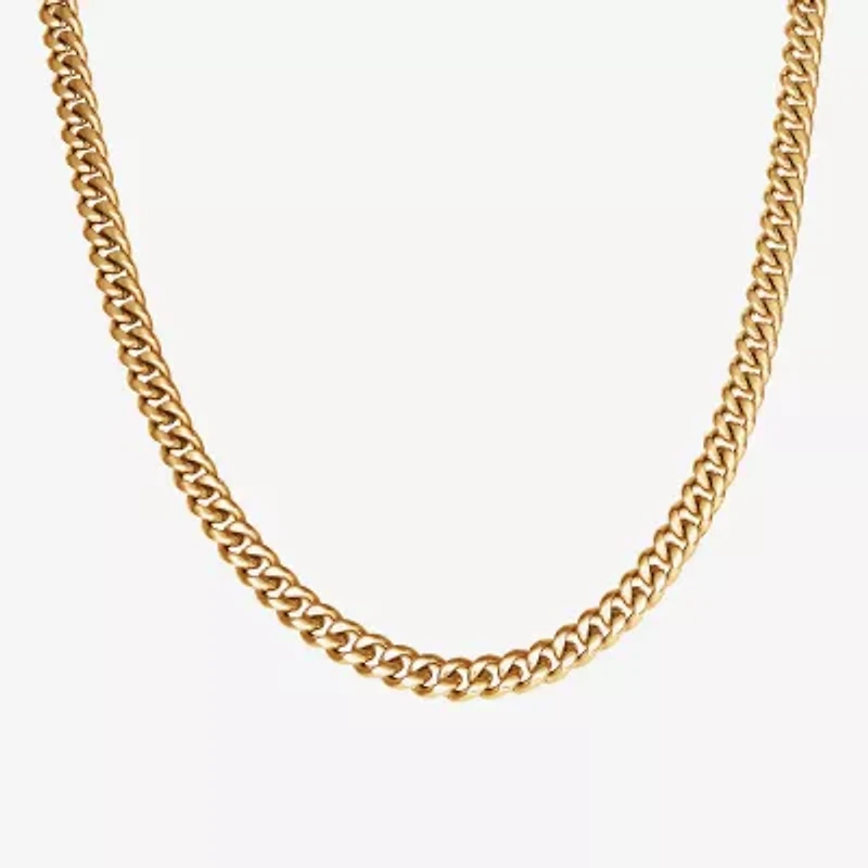 Shaquille O'Neal XLG Mens Stainless Steel 20 Inch Curb Chain Necklace