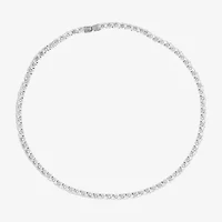 Shaquille O'Neal XLG Mens Cubic Zirconia Stainless Steel 22 Inch Tennis Necklace