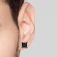 Shaquille O'Neal XLG Mens Black Cubic Zirconia Stainless Steel 2 Pair Earring Set