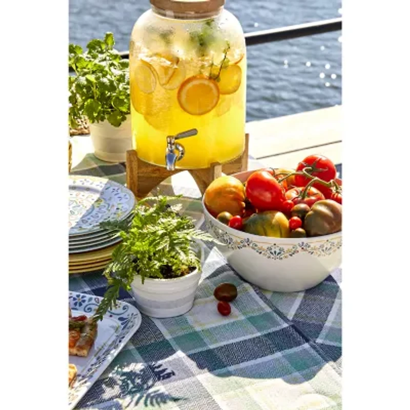 Linden Street Caspian Tile 4-pc. Melamine Salad Plate