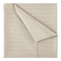 Liz Claiborne 600TC Cotton Sateen Dobby Stripe Wrinkle Free Sheet Set