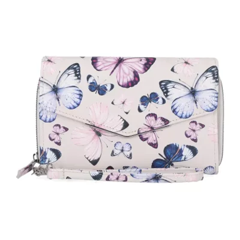 Mundi Big Fat Womens Expandable RFID Blocking Checkbook Wallet
