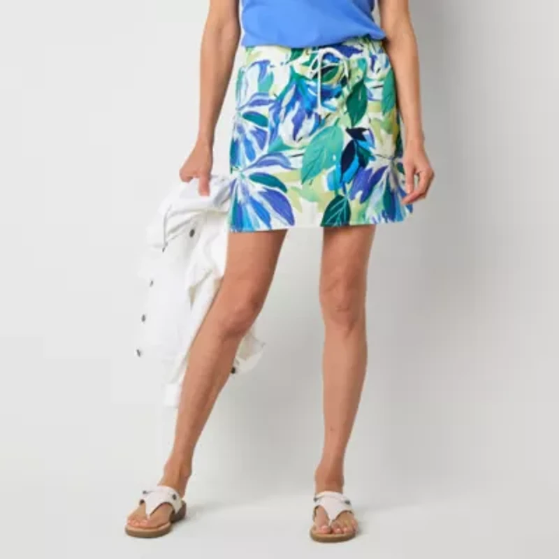 St. John's Bay Womens Mid Rise Tall Skort