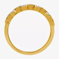 I Said Yes 1/2 CT. T.W. Lab Created Blue Sapphire Sterling Silver or 14K Gold Over Wedding Band