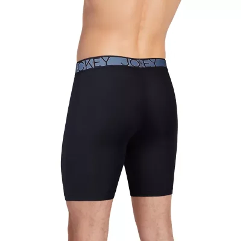 Jockey Active Microfiber Mens Big 2 Pack Long Leg Boxer Briefs 9153