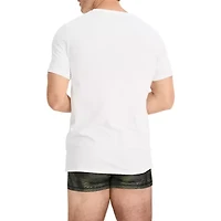 Jockey Cotton Stretch Mens 2 Pack Short Sleeve Crew Neck Moisture Wicking T-Shirt Tall