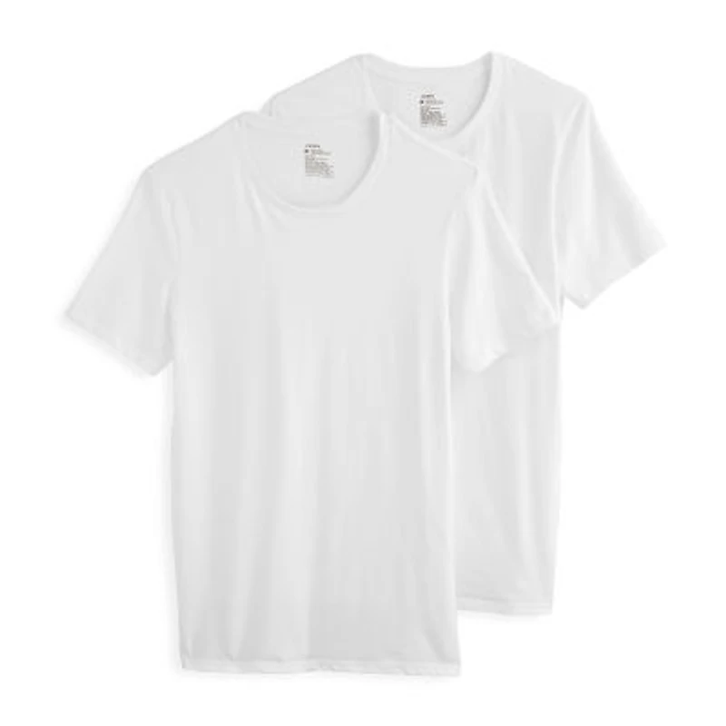 Jockey Cotton Stretch Mens 2 Pack Short Sleeve Crew Neck Moisture Wicking T-Shirt Tall