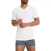 Jockey Cotton Stretch Mens 2 Pack Short Sleeve V Neck Moisture Wicking T-Shirt Tall