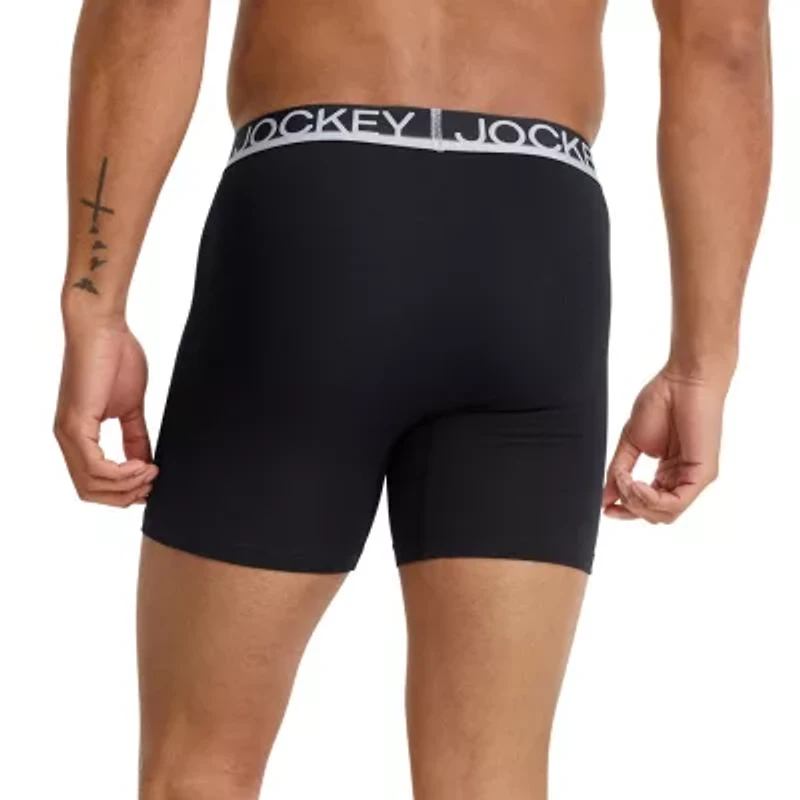 Jockey Casual Cotton Stretch Mens 3 Pack Boxer Briefs 3498