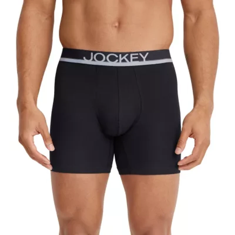 Jockey Casual Cotton Stretch Mens 3 Pack Boxer Briefs 3498