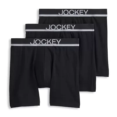Jockey Casual Cotton Stretch Mens 3 Pack Boxer Briefs 3498