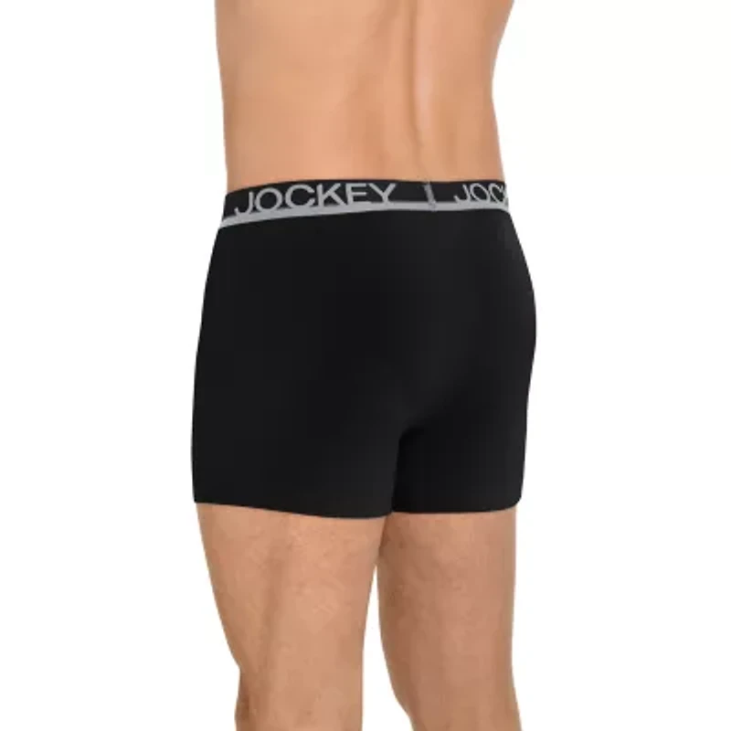 Jockey Casual Cotton Stretch Mens 3 Pack Multi-Pack Trunks 1764