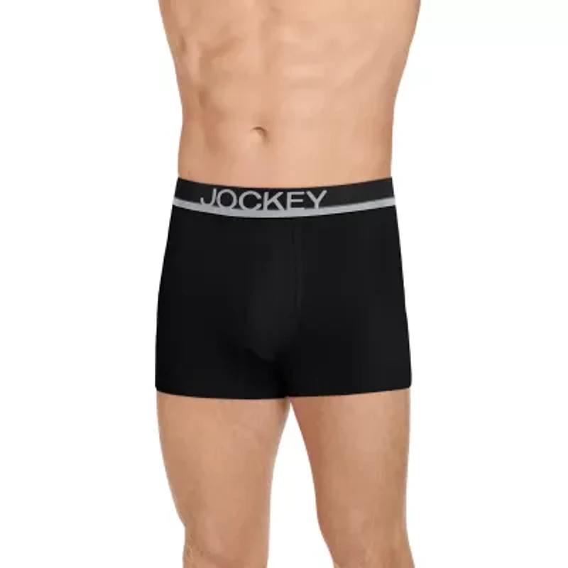 Jockey Casual Cotton Stretch Mens 3 Pack Multi-Pack Trunks 1764