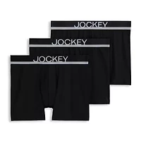 Jockey Casual Cotton Stretch Mens 3 Pack Multi-Pack Trunks 1764