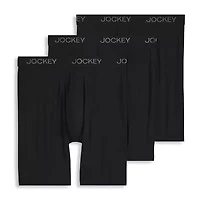 Jockey Chafe Proof Pouch Ultra Soft Modal Long Leg Mens 3 Pack Boxer Briefs