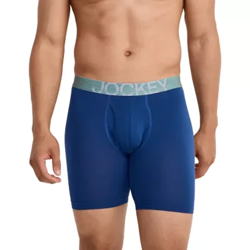 Jockey Activestretch Mens 3 Pack Long Leg Boxer Briefs 8798