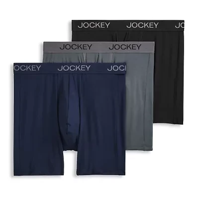 Jockey Chafe Proof Pouch Ultra Soft Modal Mens 3 Pack Boxer Briefs 3484